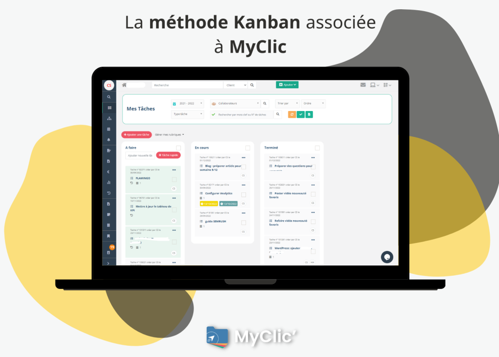 mockup méthode kanban