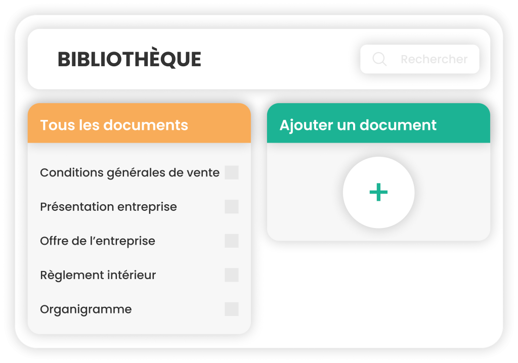 logiciel de gestion avec bibliothèque de documents
