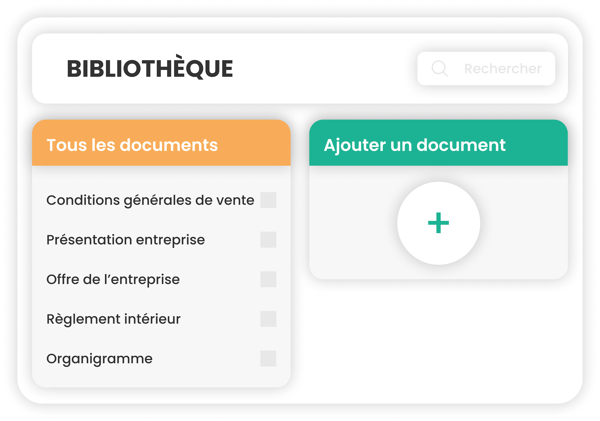logiciel de gestion avec bibliothèque de documents