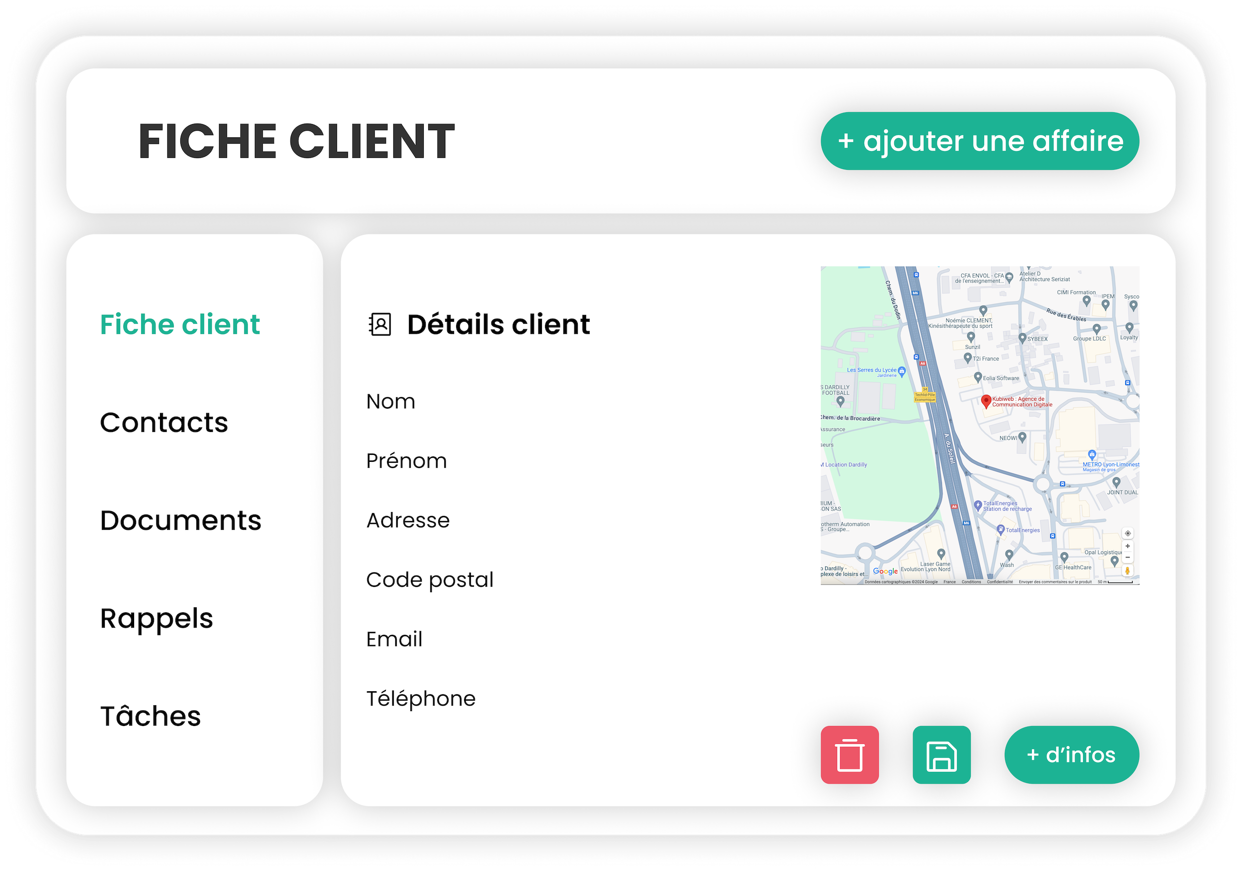 centralisation des données clients sur un CRM